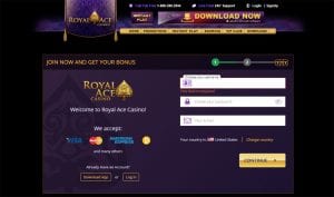 royal ace casino new player code