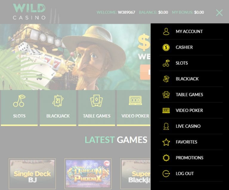 jungle wild casino game