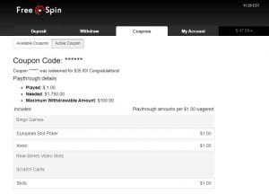 club player free spins code