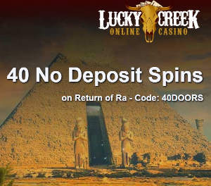 Lucky Creek No Deposit Bonus Code 40 Free Spins